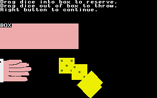 Yahtzee atari screenshot